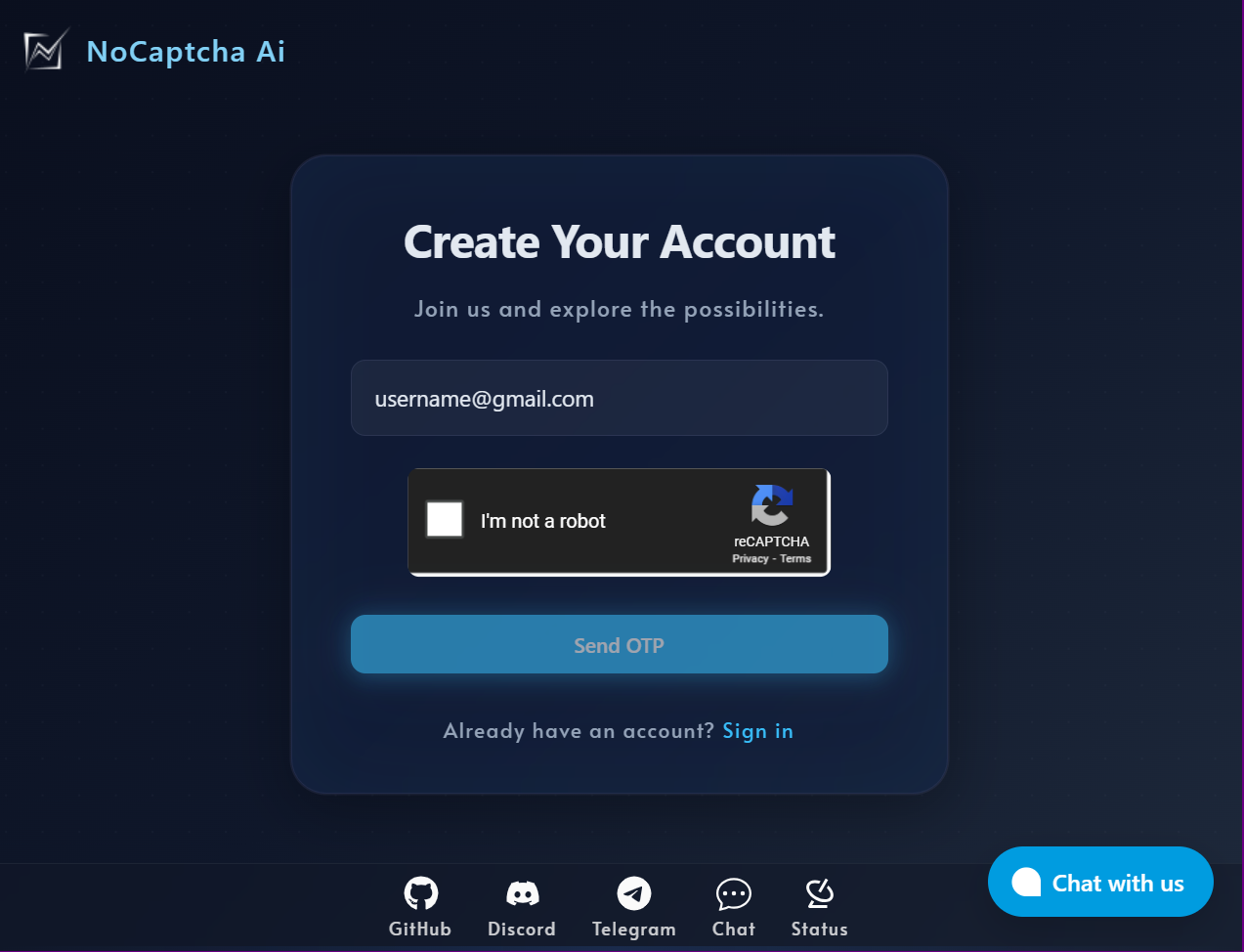 A rocketship in space